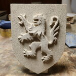 blason lion ou flandre en pierre reconstituée (1)