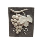 sculpture murale vigne en 2 couleurs fond gris (4)
