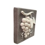 sculpture murale vigne en 2 couleurs fond gris (5)