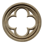 Rosace quadrilobe aspect ancien (2)
