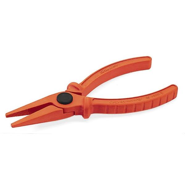Pince à Bec Effilé Coudé 90° - 280 Mm (11 Pouces), Acier Trempé, Poignée Antidérapante, Pour Travaux De Précision - 8