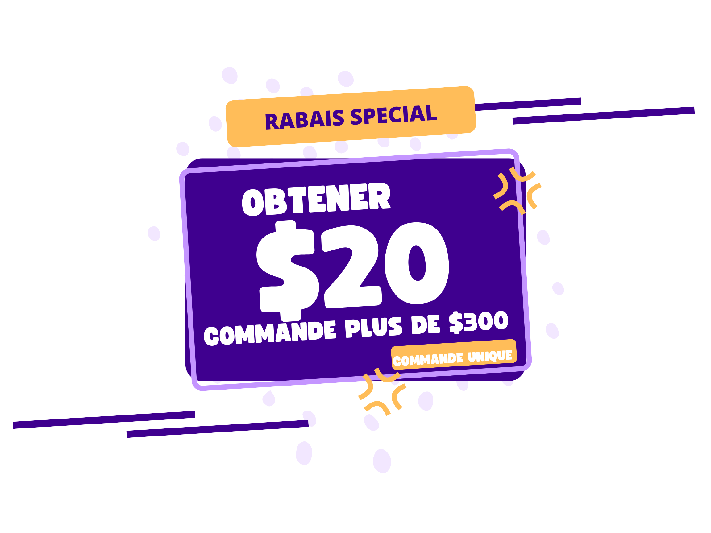 purple modern discount sale and price tag poster landscape 2