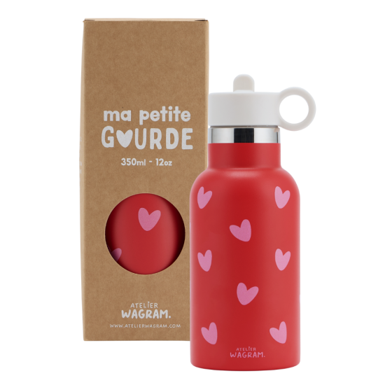 gourde-acier-inoxydable-rouge-coeurs-rose