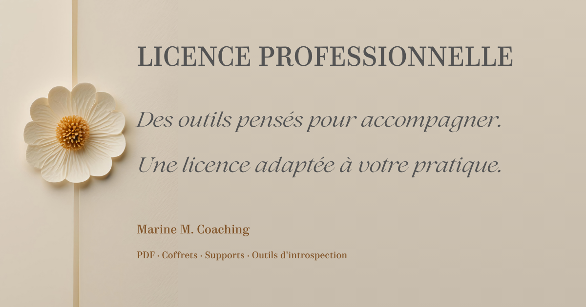 Licence professionnelle d’utilisation · Outils et PDF Marine M. Coaching