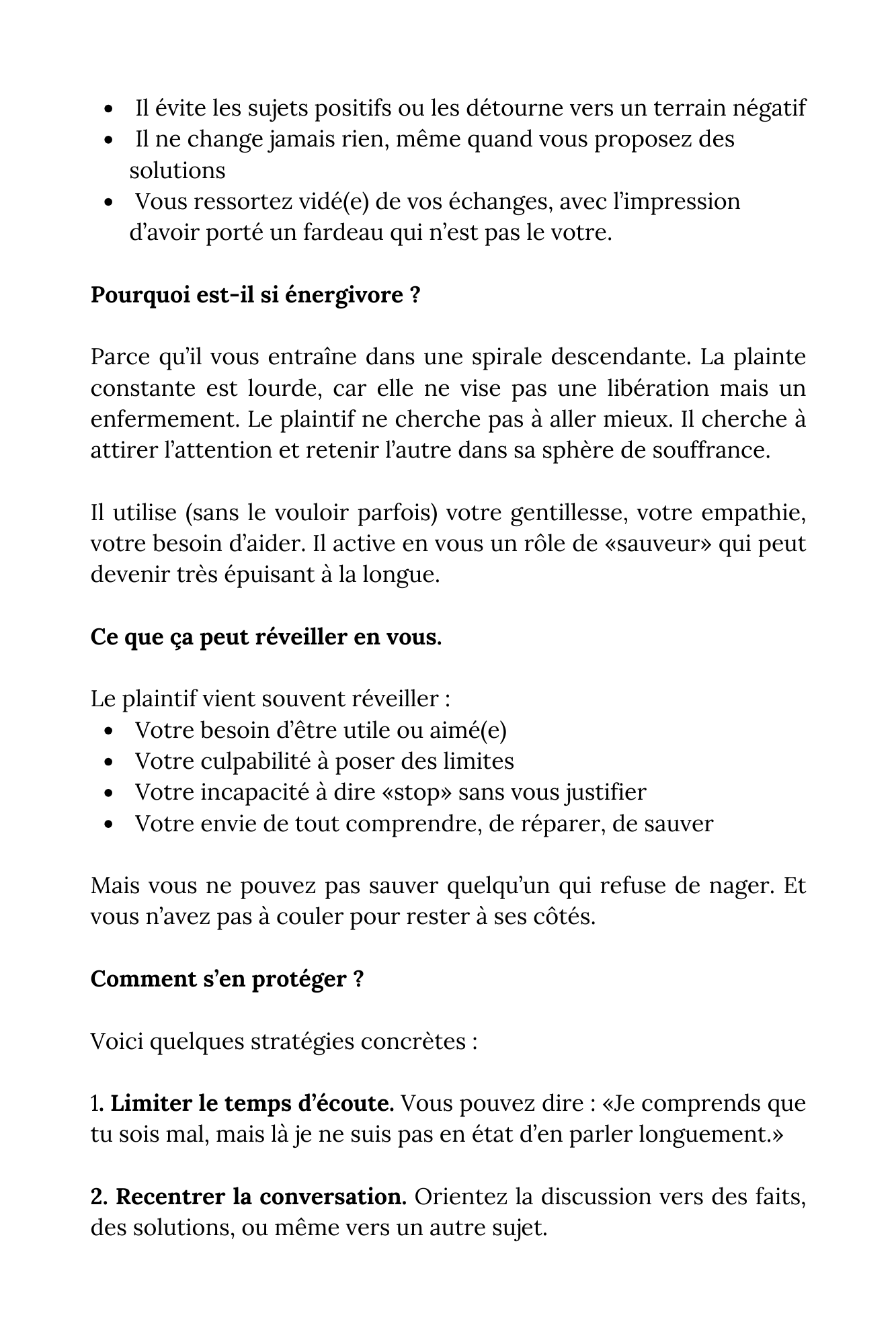 Le gd nettoyage émotionnel Plaintif 2