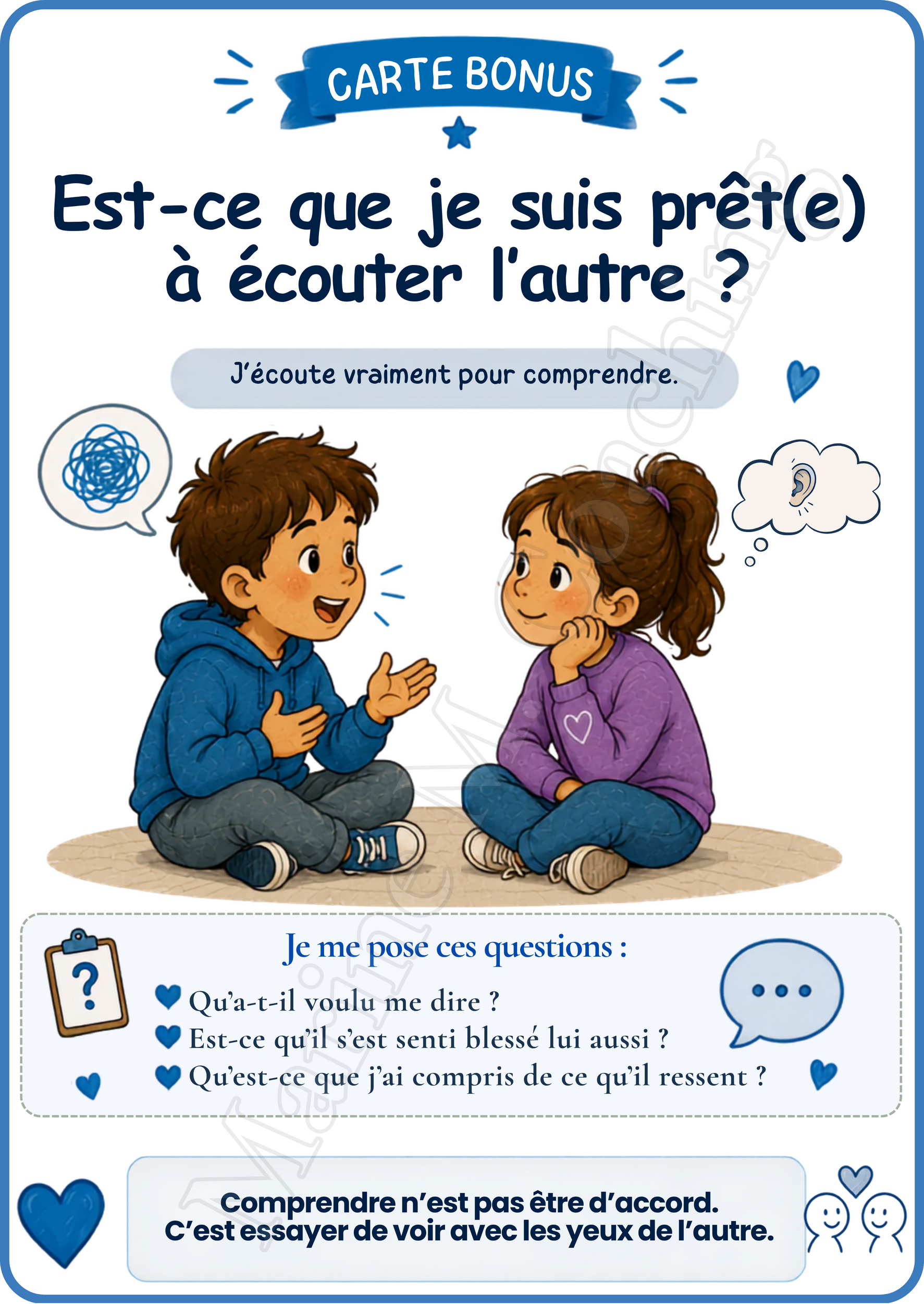 Carte écoute de l’autre
