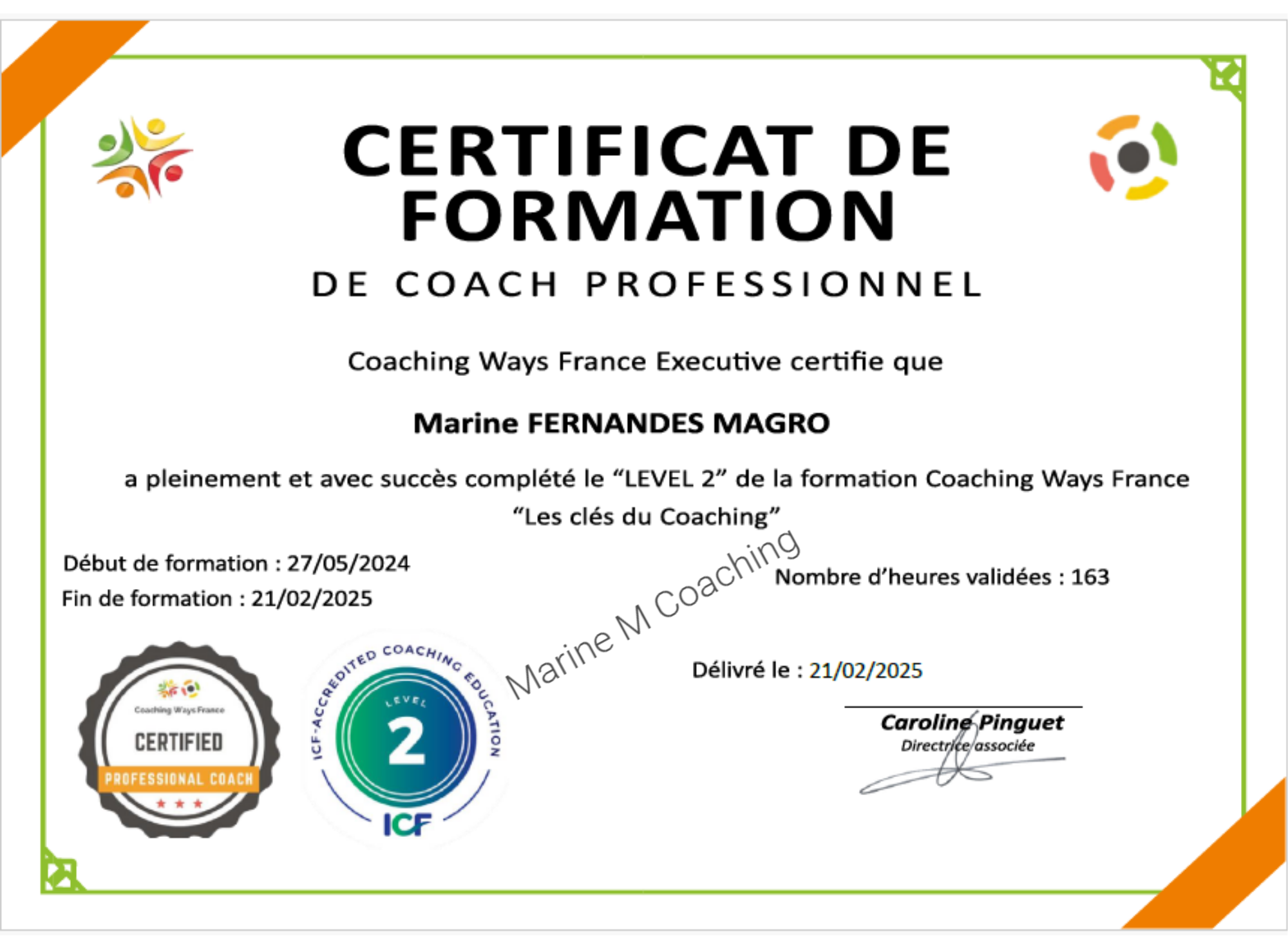 Certification Coaching Ways