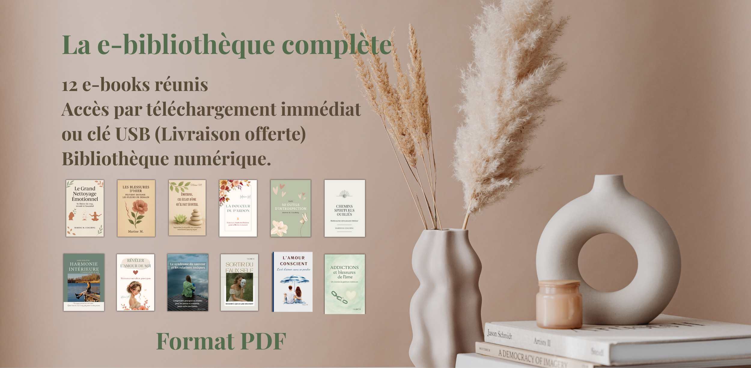 La e-bibliothèque complète de livres numériques de développement personnel