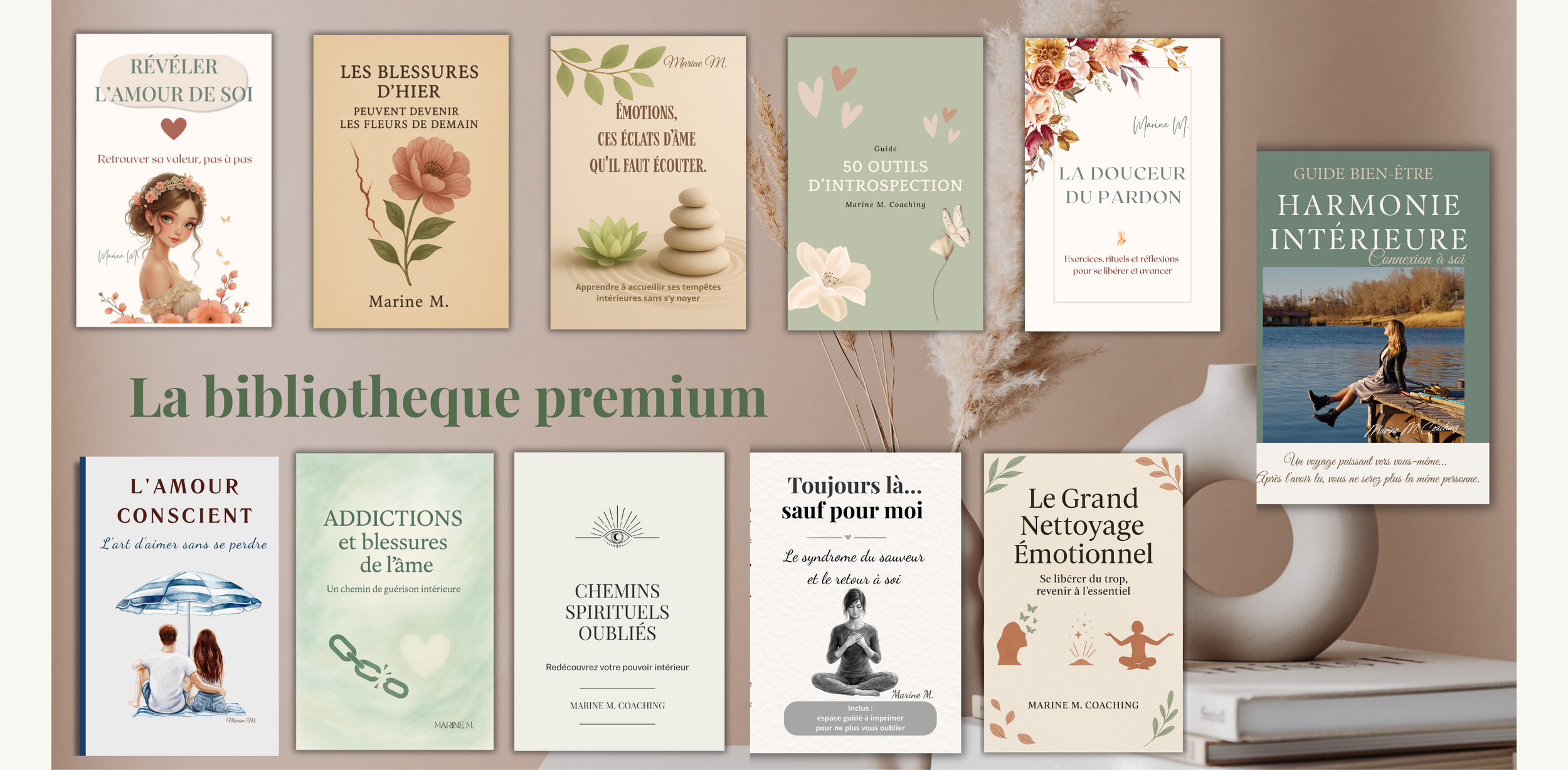 La bibliothèque premium de livres brochés de développement personnel