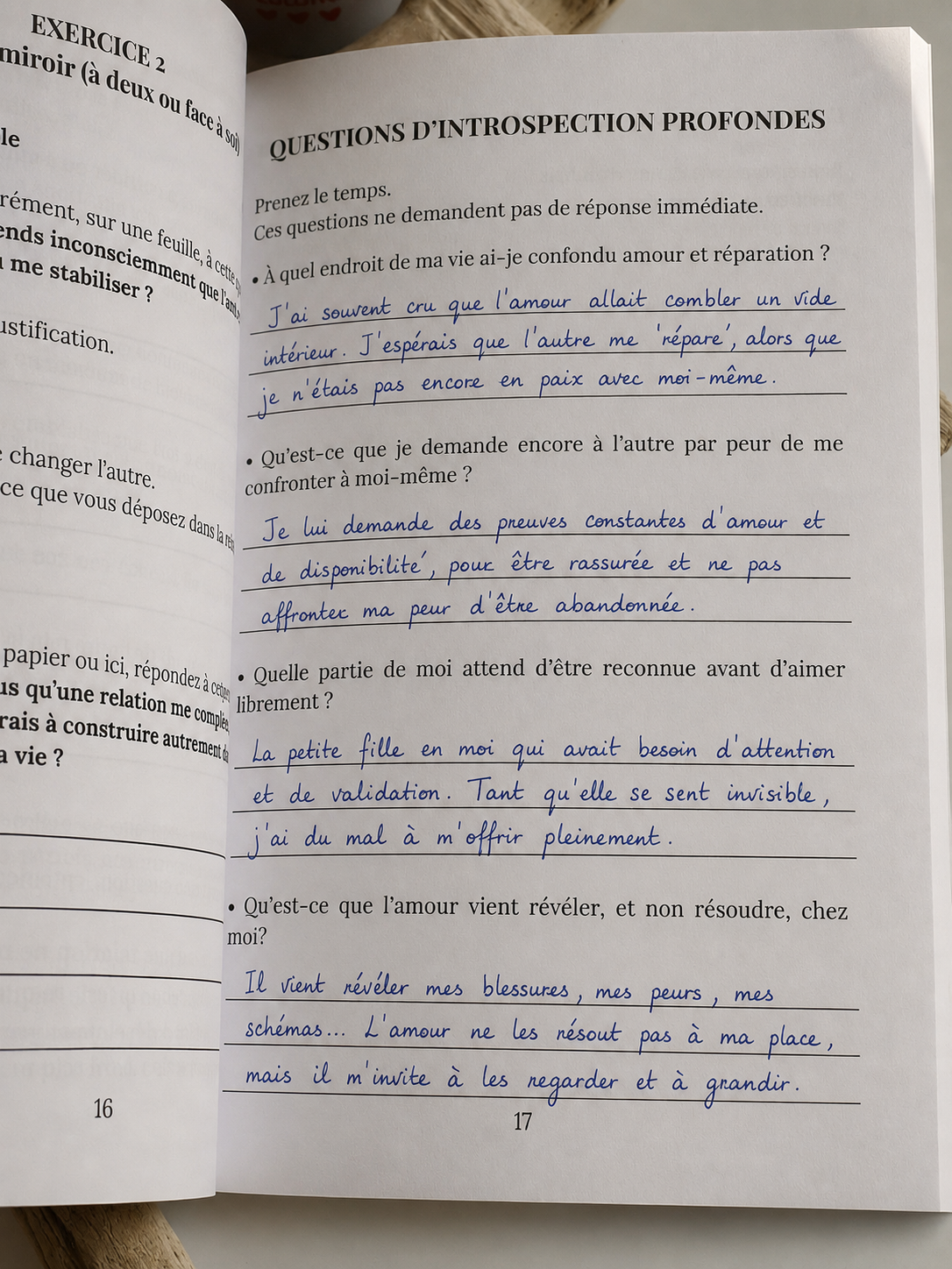 Questions d'introspection du livre L'amour conscient