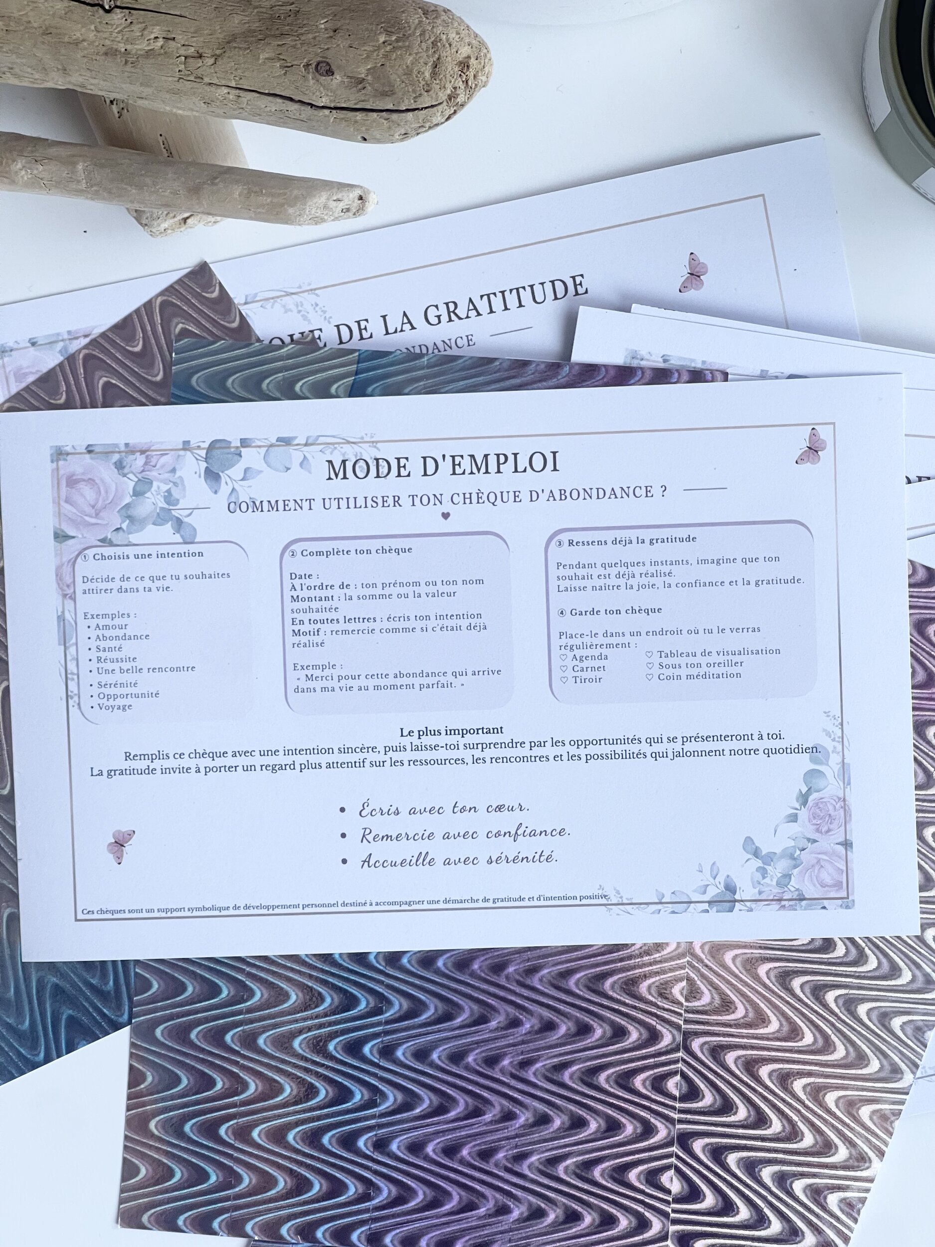 Mode d'emploi des Chèques d'Abondance