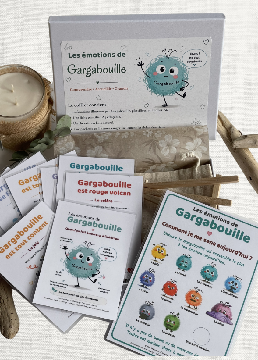 Coffret Les émotions de Gargabouille, cartes émotions pour enfant