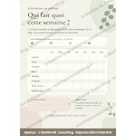 Aperçu de la fiche plastifiée Qui fait quoi cette semaine, tableau des tâches