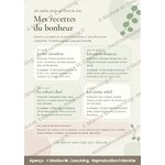 Aperçu de la fiche plastifiée Mes recettes du bonheur, quatre recettes réconfort
