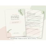 Carnet PDF Je ne suis pas ce qui me distingue, couverture et page intérieure