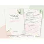 Carnet PDF Tout ce que j'ai fait pour être aimée, couverture et page intérieure