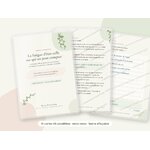 Cartes A5 plastifiées La fatigue d'être celle sur qui on peut compter