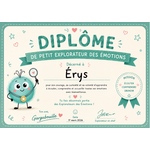 Diplôme personnalisé