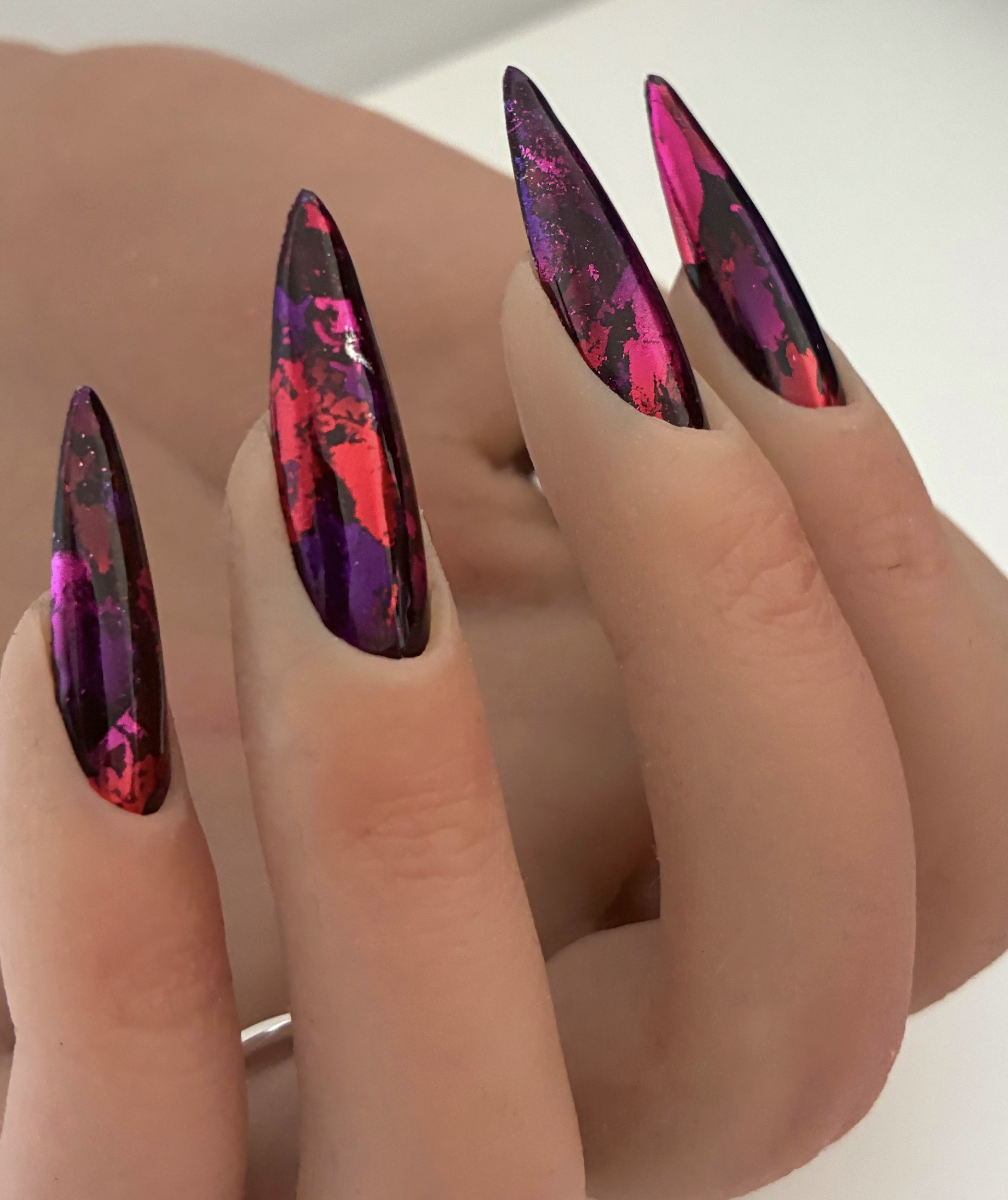 velvet galaxy press on nails