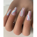 press on nails pastel Candy Wave