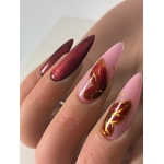 cat eyes rouge faux ongles