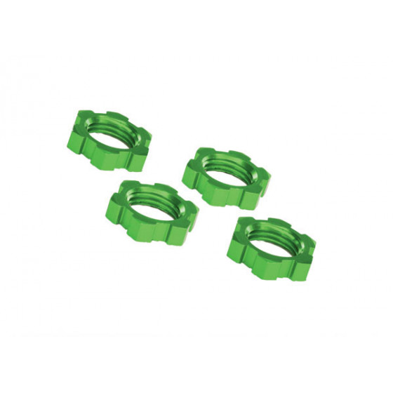 traxxas-ecrous-de-roues-17mm-alu-vert-x4-7758g