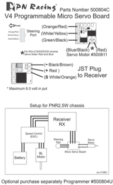 PN-RACING-500804C-Circuit-V4-programmable-pour-servo-de-Mini-Z-et-PNR2.5W-1