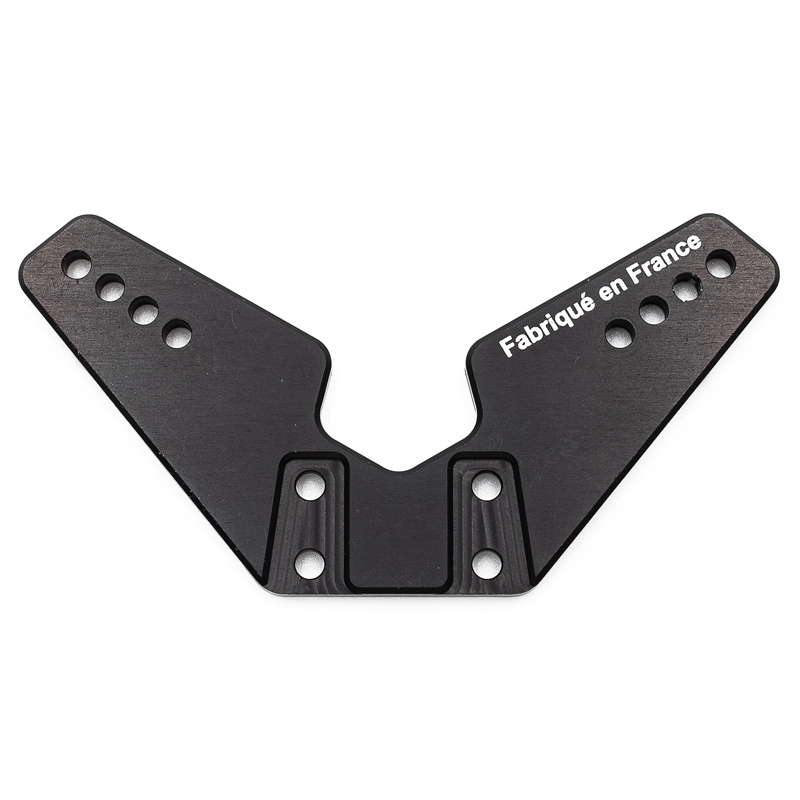 support-damortisseur-avant-alu-4mm-oas-noir-fabrication-francaise