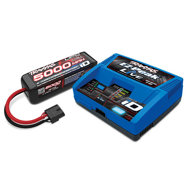 PACK-CHARGEUR-LIVE-2971G-LIPO-4S-5000MAH-2889X-PRISE-TRAXXAS-2996G