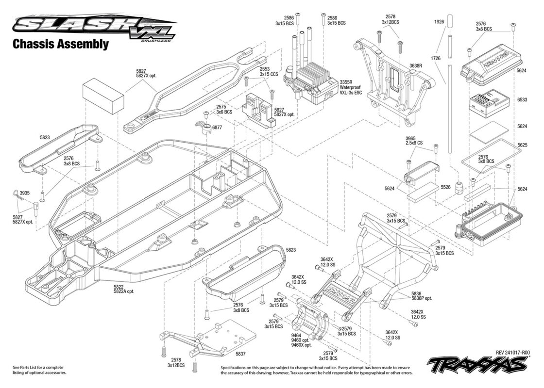 58376-74_Slash-VXL-TQi_explodedviews_241017_58376-74-Chassis-Assembly-1120x800