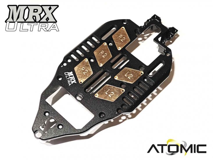 ATOMIC MXU Masse en laiton de châssis R2 (2g, 3 pcs), MXU-UP02A