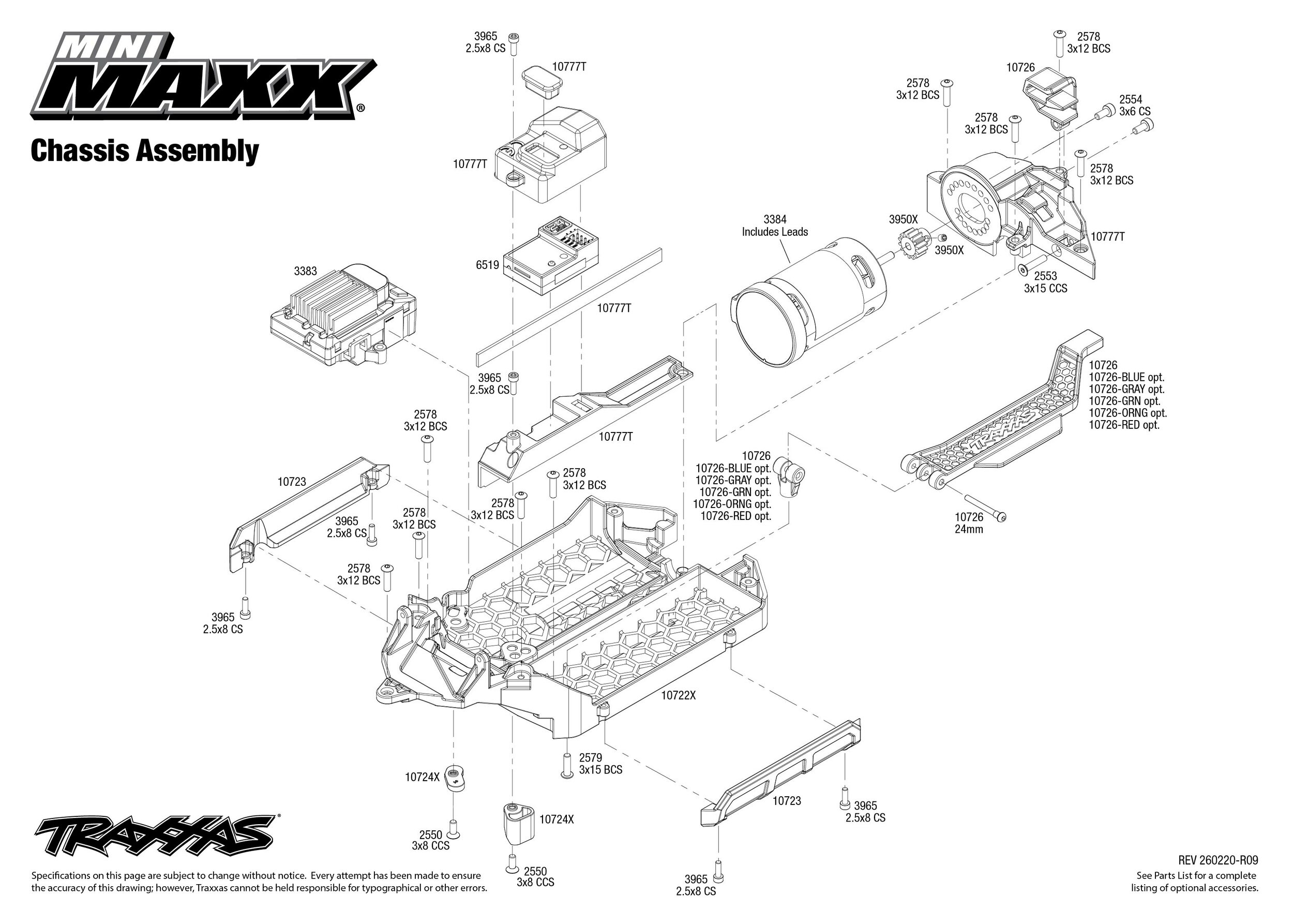 107154-1_Mini-Maxx_exploded-views-260220_107154-1_Chassis-Assembly