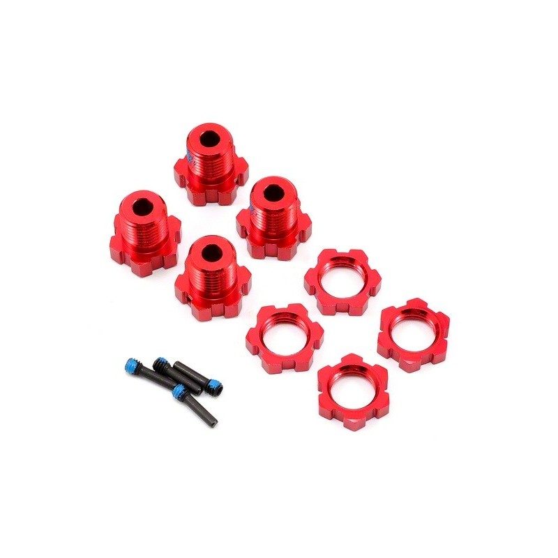 traxxas-hexagones-alu-17mm-rouge-5353r