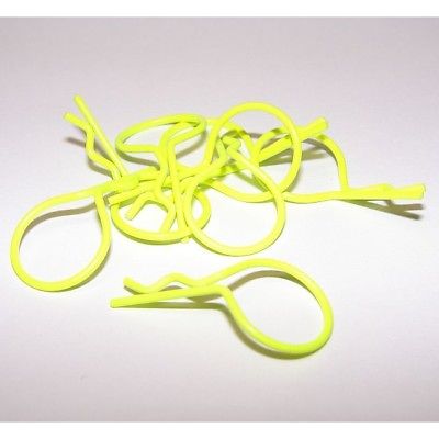 Fastrax-Large-Flourescent-Yellow-Body-Clips-FAST213FY