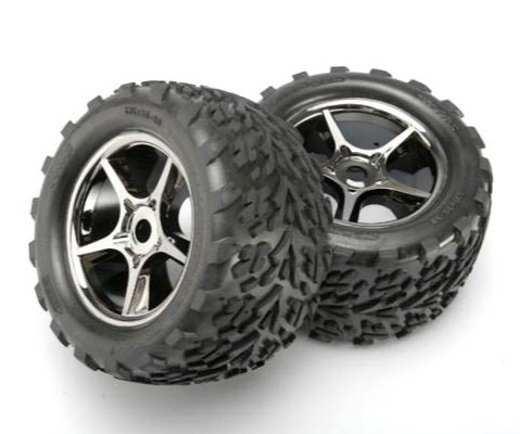 traxxas-pneus-talon-38-jantes-gemini-black-chrome-x2-5374x