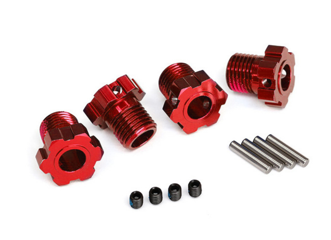 traxxas-hexagones-de-roue-17mm-rouge-x4-8654r