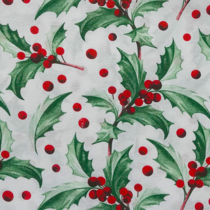 tissu-polycoton-Noel-houe-vert-boule-rouge-NAC2TOIT