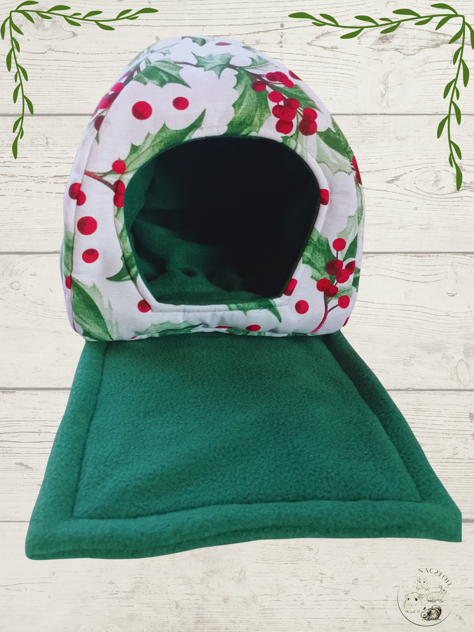 Igloo pour cochon d’Inde avec tapis absorbant, confort et hygiène