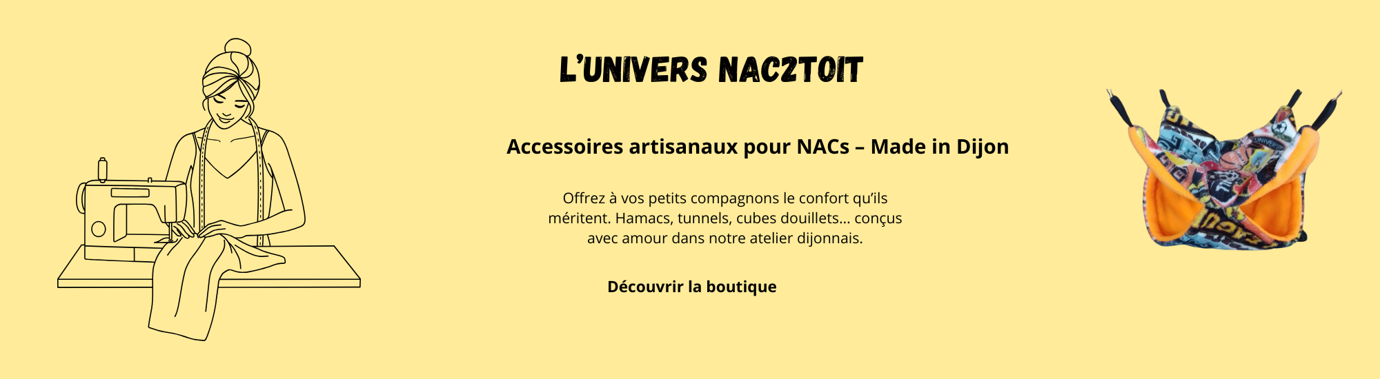 hamac cube personnalisable et déjà confectionné