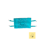 Tunnel suspendu-pour-rat-en-coton-et-polaire-bleu-turquoise-avec-étoile-blanche-NAC2TOIT