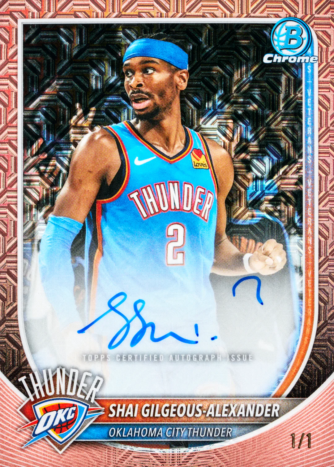 74751d57763cdf7f60d202e0dd84efe67f5494cf_2025_Bowman_NBA_Basketball_BaseChromeAuto_RoseGoldMojo_ShaiGilgeous_Alexander_FR_b707a737-dbd1-4336-9429-2abf4e02aa94