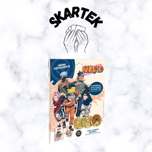 Naruto - Kit Collector - Album + 2 Mini-médaille 34 mm