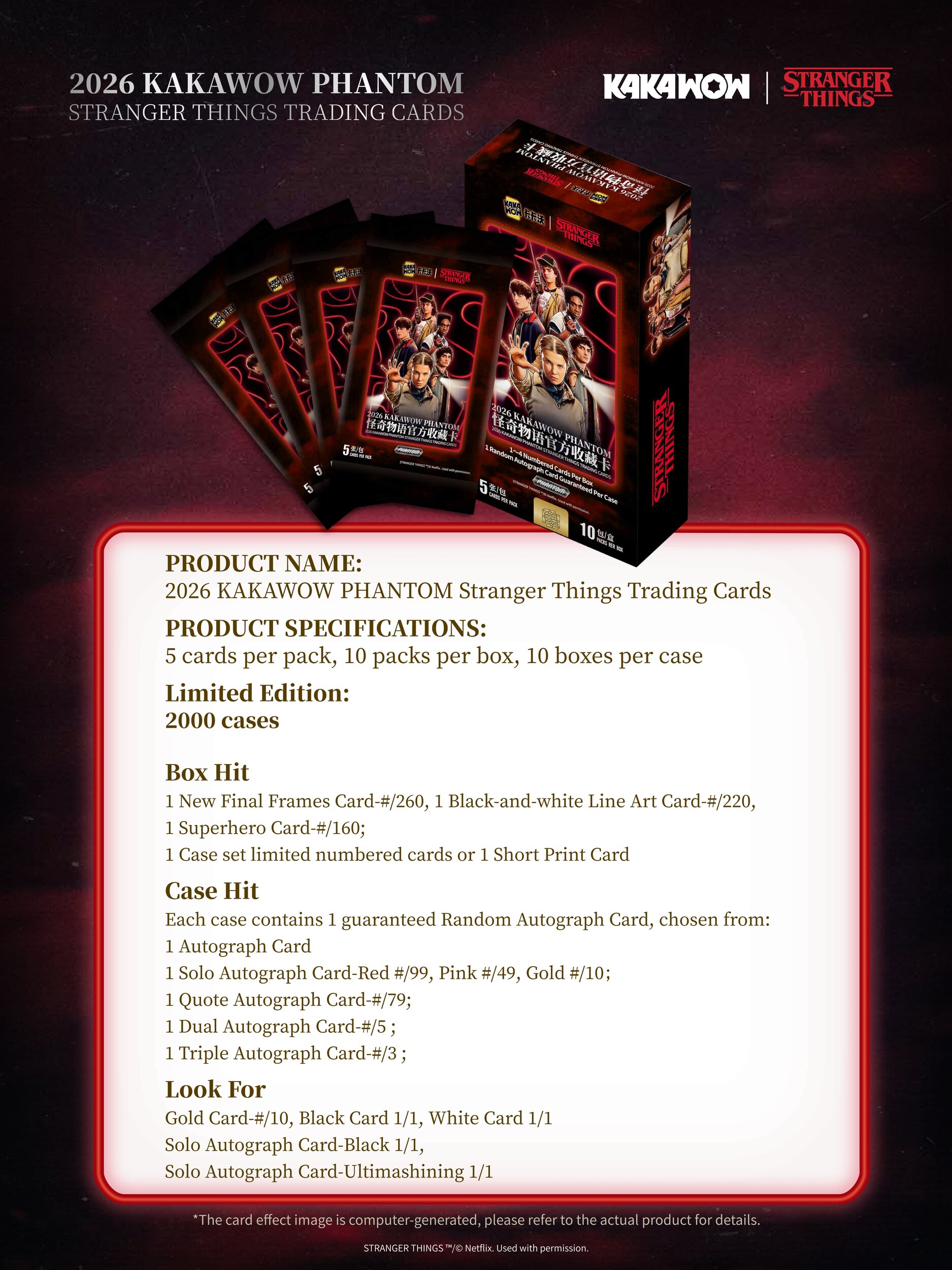 2026 KAKAWOW PHANTOM Stranger Things Trading Cards Product slides_page-0002