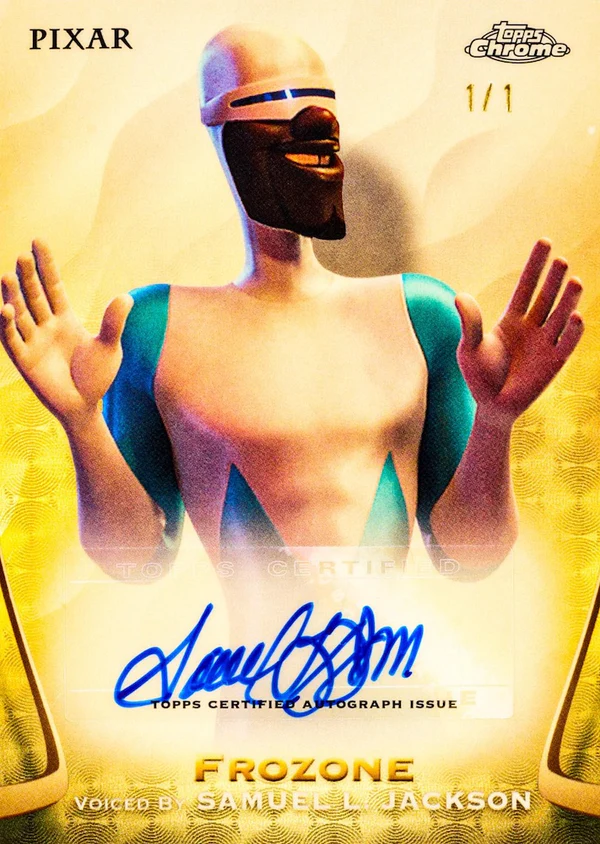 2025-Topps-Chrome-Disney-Autographs-SuperFractor-Samuel-L.-Jackson-as-Frozone