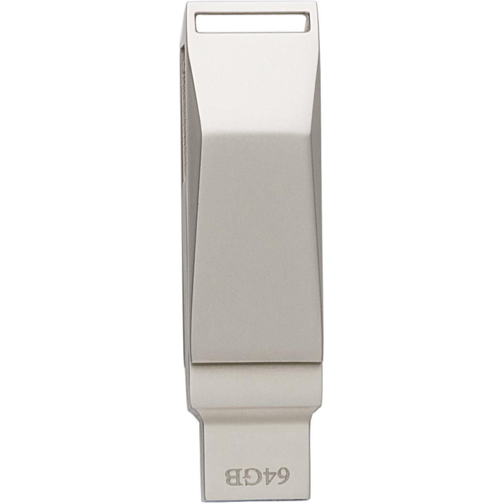 cle_usb_twist_64Go_metal_mat_argente