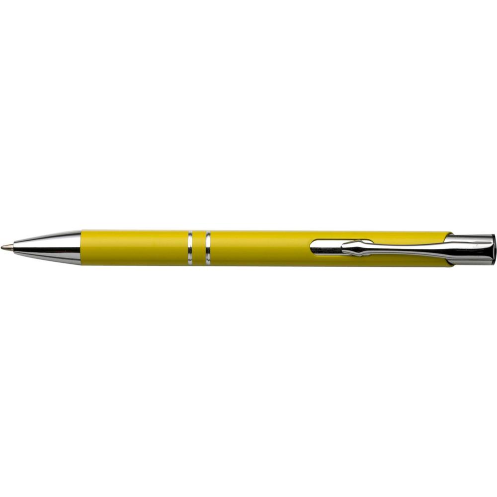 stylo_bille_aluminium_satine_jaune