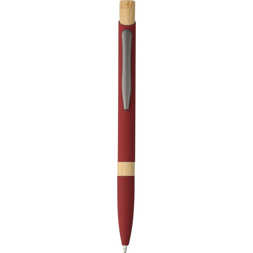 stylo_aluminium_recycle_bague_bambou_bordeaux