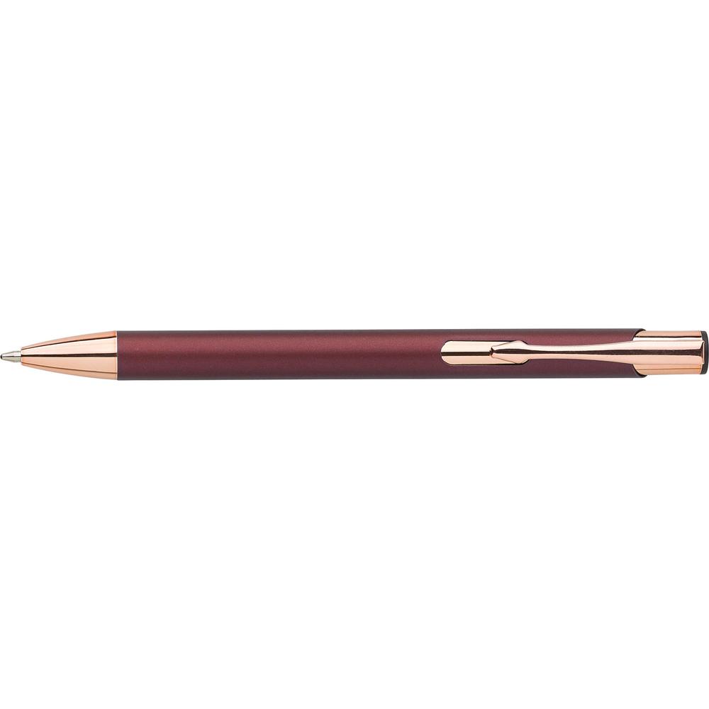 stylo_aluminium_mat_attributs_cuivres_bordeaux