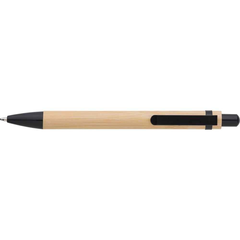 stylo_bille_bambou_clip_metal_noir