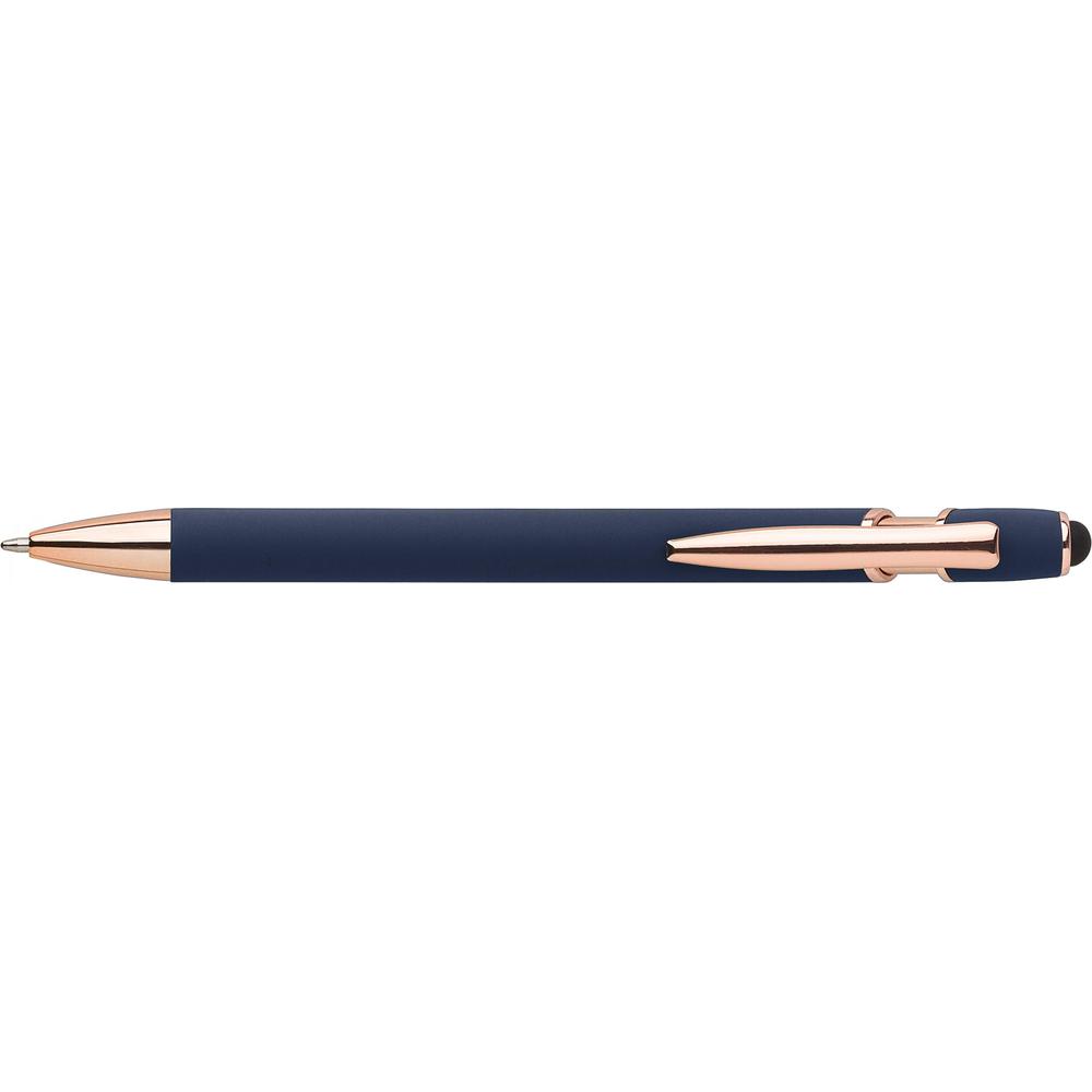 stylo_bille_aluminium_tactile_cuivre_bleu